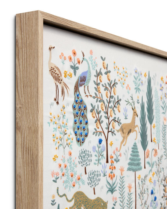 Ivory Menagerie Multi 2'7"x2'7" Wall Art